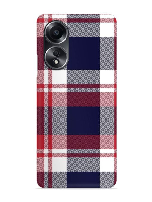 Classic Plaid Tartan Snap Case for Oppo A58