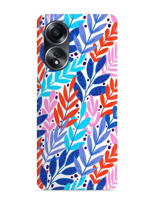 Bright Floral Tropical Snap Case for Oppo A58 Zapvi