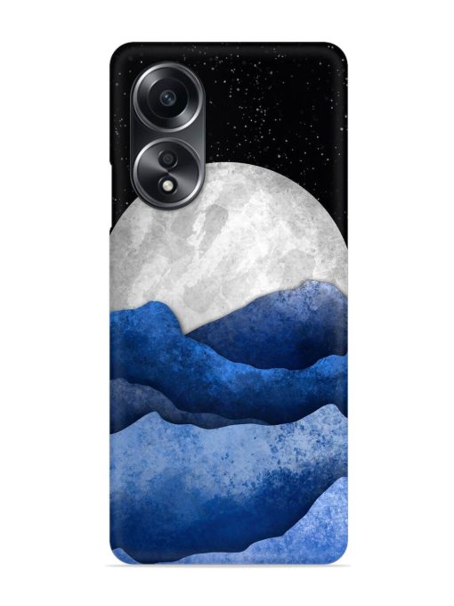 Full Moon Mountain Vector Snap Case for Oppo A58