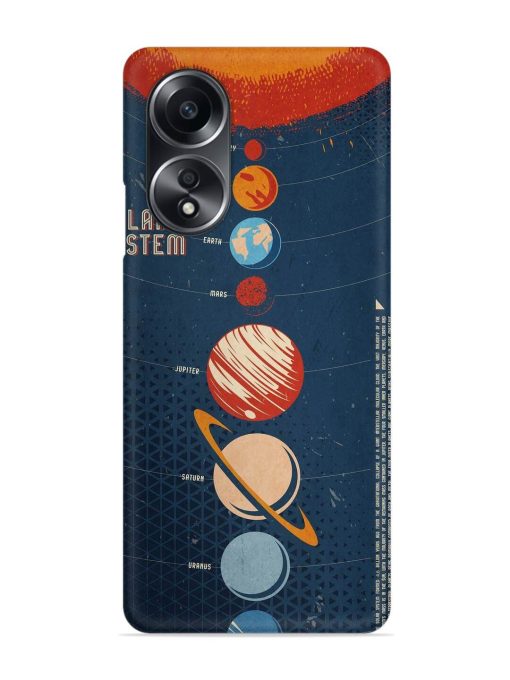 Solar System Vector Snap Case for Oppo A58 Zapvi