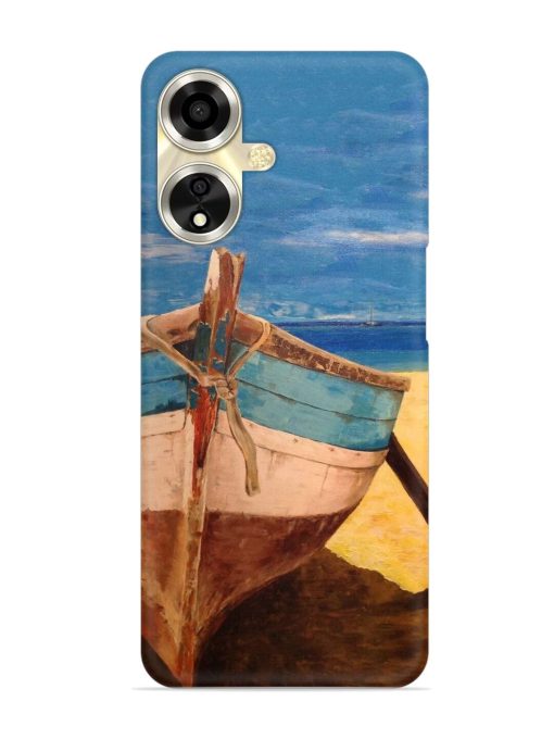 Canvas Painting Snap Case for Oppo A59 (5G)