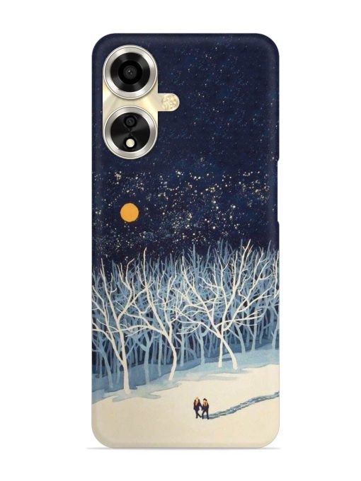 Full Moon Snowshoe Tour Snap Case for Oppo A59 (5G) Zapvi