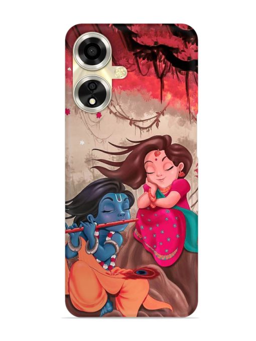 Radhe Krishna Water Art Snap Case for Oppo A59 (5G)