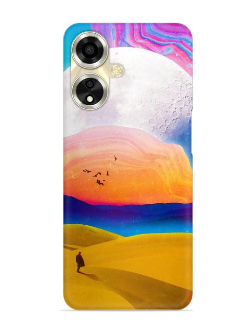 Sandy Desert Snap Case for Oppo A59 (5G) Zapvi