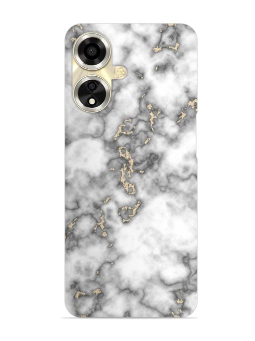 Gray And Gold Marble Snap Case for Oppo A59 (5G)