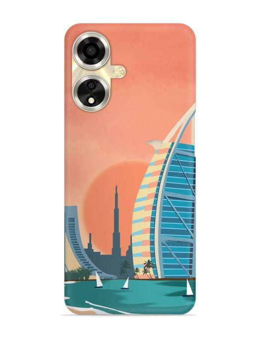 Dubai Architectural Scenery Snap Case for Oppo A59 (5G) Zapvi