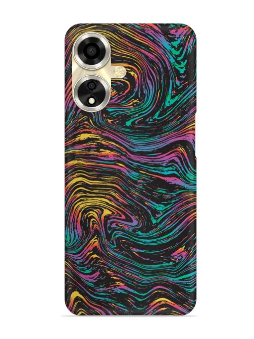 Abstract Liquid Colors Snap Case for Oppo A59 (5G)