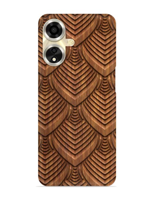 Carved Pattern On Snap Case for Oppo A59 (5G)