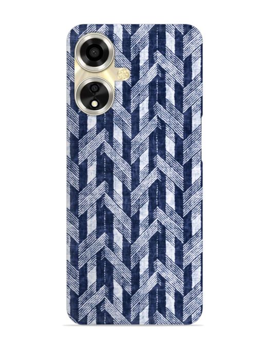 Abstract Herringbone Motif Snap Case for Oppo A59 (5G) Zapvi