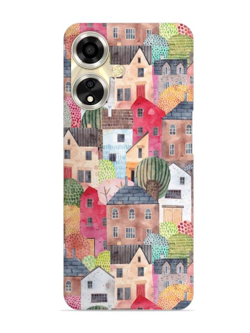 Abstract Seamless Pattern Snap Case for Oppo A59 (5G) Zapvi