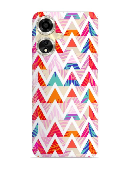 Abstract Triangle Background Snap Case for Oppo A59 (5G) Zapvi