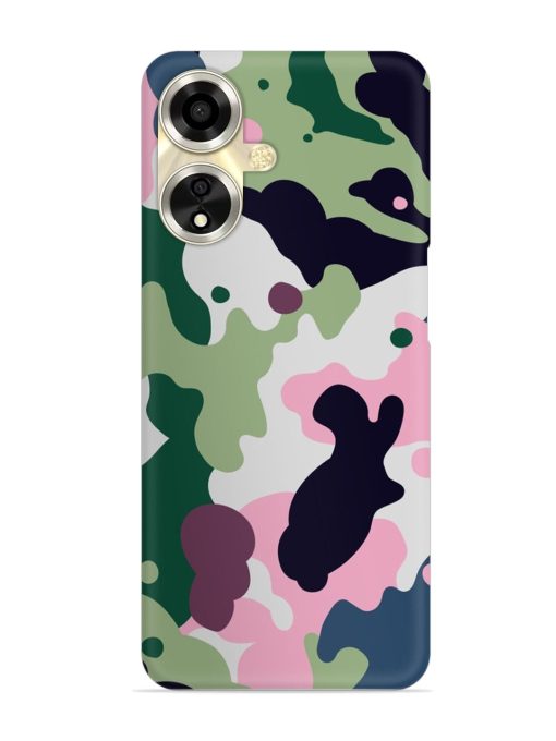 Seamless Funky Camouflage Snap Case for Oppo A59 (5G) Zapvi