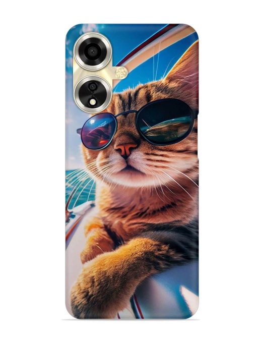 Cat In Style Snap Case for Oppo A59 (5G) Zapvi