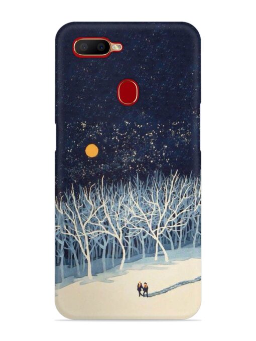 Full Moon Snowshoe Tour Snap Case for Oppo A5S Zapvi