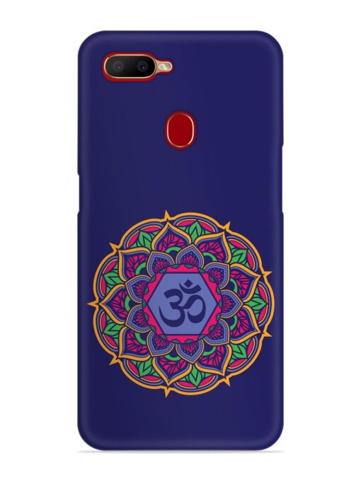 Om Mandala Art Blue Snap Case for Oppo A5S