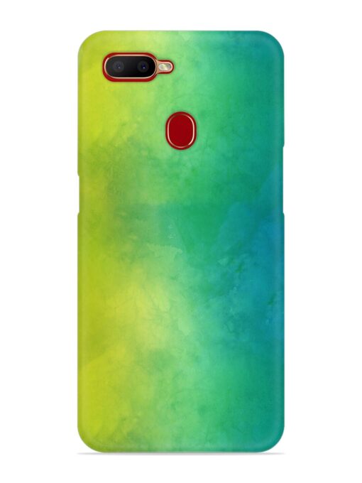 Yellow Green Gradient Snap Case for Oppo A5S Zapvi