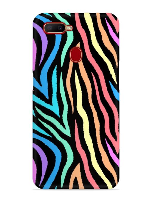 Colorful Abstract Zebra Snap Case for Oppo A5S