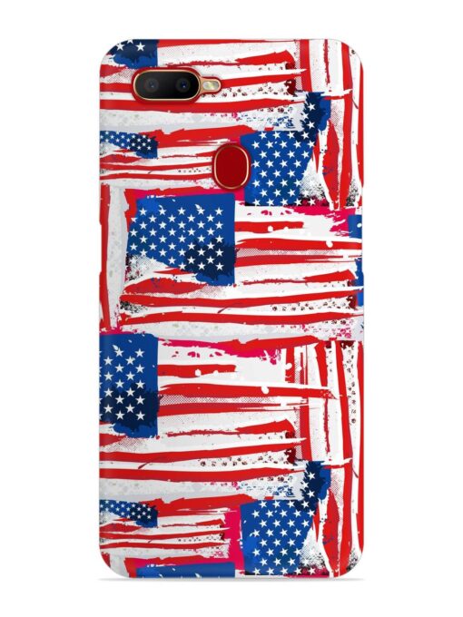 Usa Flag Seamless Snap Case for Oppo A5S Zapvi