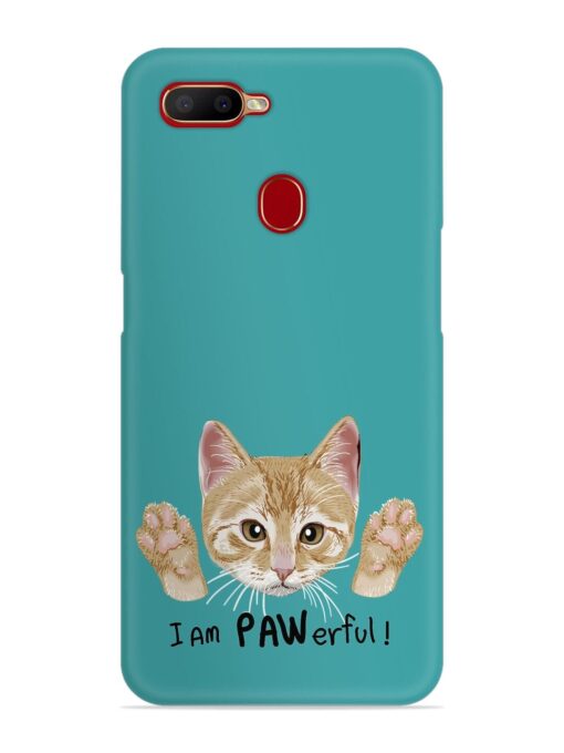 Typography Slogan Cat Snap Case for Oppo A5S