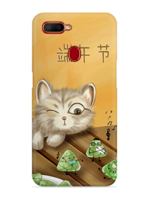 Cat Scorpion Dancing Snap Case for Oppo A5S Zapvi