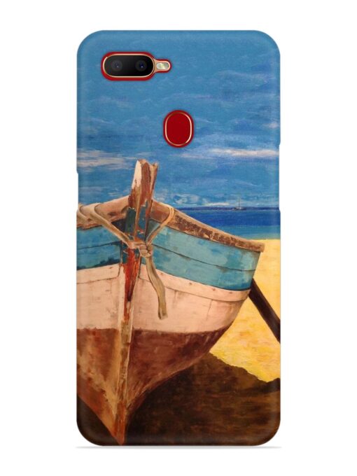 Canvas Painting Snap Case for Oppo A7 Zapvi