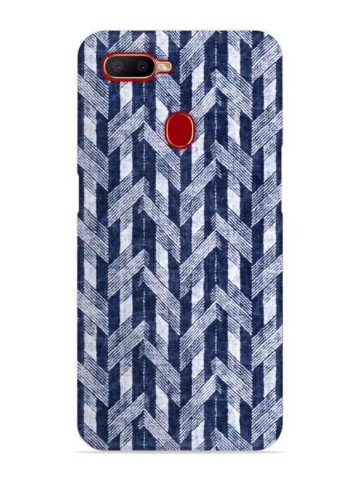 Abstract Herringbone Motif Snap Case for Oppo A7 Zapvi