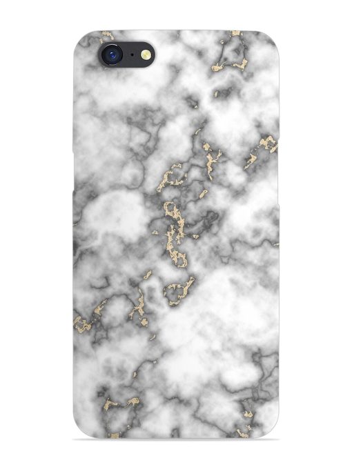 Gray And Gold Marble Snap Case for Oppo A71 Zapvi