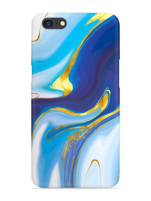 Watercolor Background With Golden Foil Snap Case for Oppo A71 Zapvi