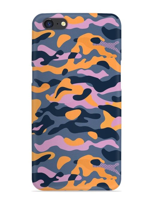 Camouflage Army Military English Orange Art Snap Case for Oppo A71 Zapvi