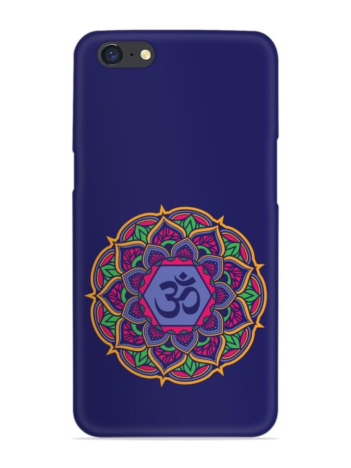 Om Mandala Art Blue Snap Case for Oppo A71 Zapvi