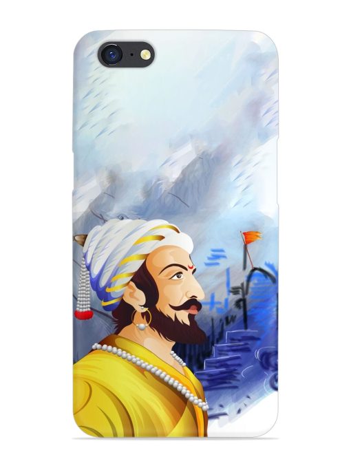 Shivaji Maharaj Color Paint Art Snap Case for Oppo A71 Zapvi