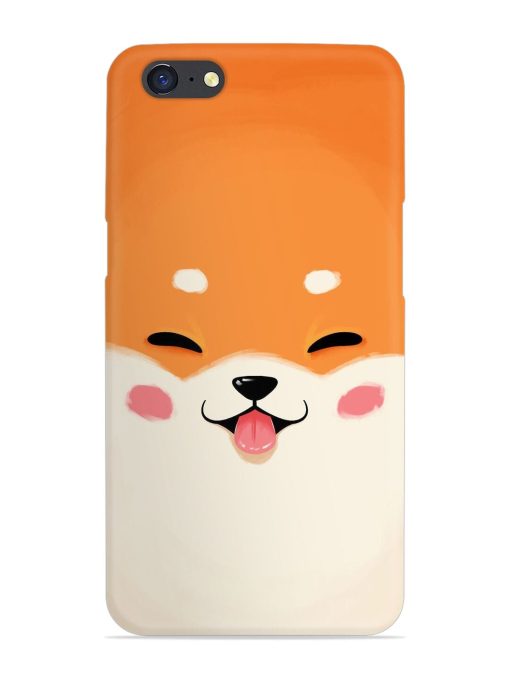 Cute Dog Face Vector Snap Case for Oppo A71 Zapvi