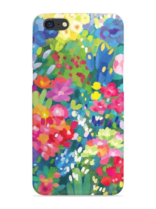 Watercolor Flower Art Snap Case for Oppo A71 Zapvi