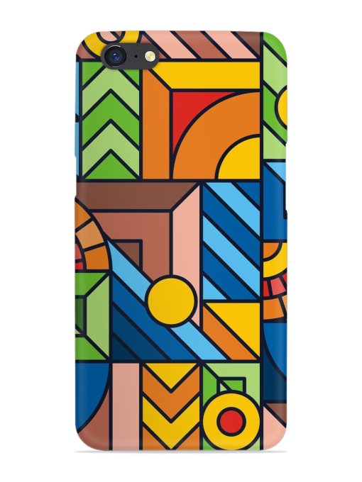 Colorful Geometric Snap Case for Oppo A71