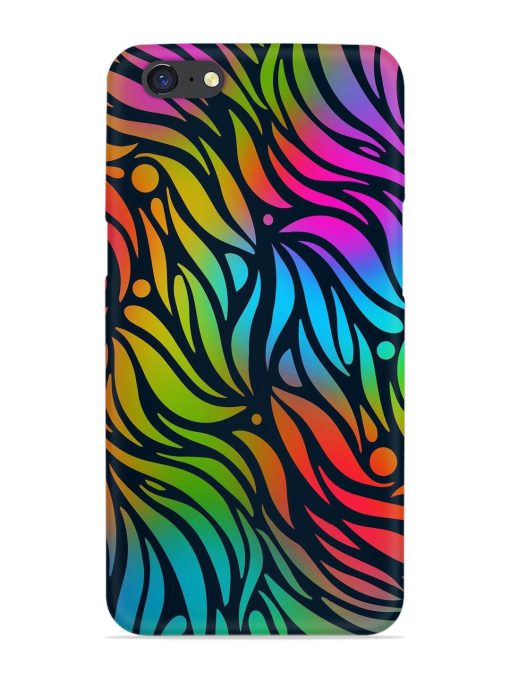 Abstract Leaf Design Snap Case for Oppo A71 Zapvi