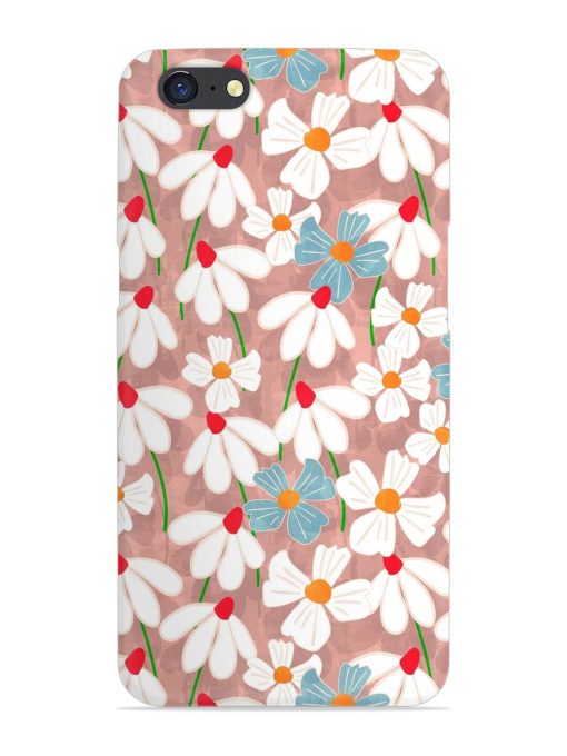 Abstract Petal Flowers Snap Case for Oppo A71 Zapvi