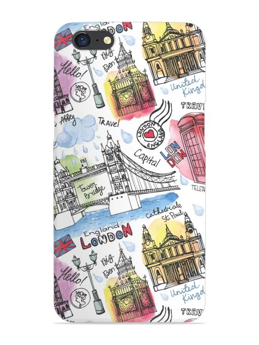 Vector London Landmark Snap Case for Oppo A71 Zapvi