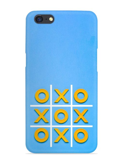 Yellow Plastic Crosses Snap Case for Oppo A71 Zapvi