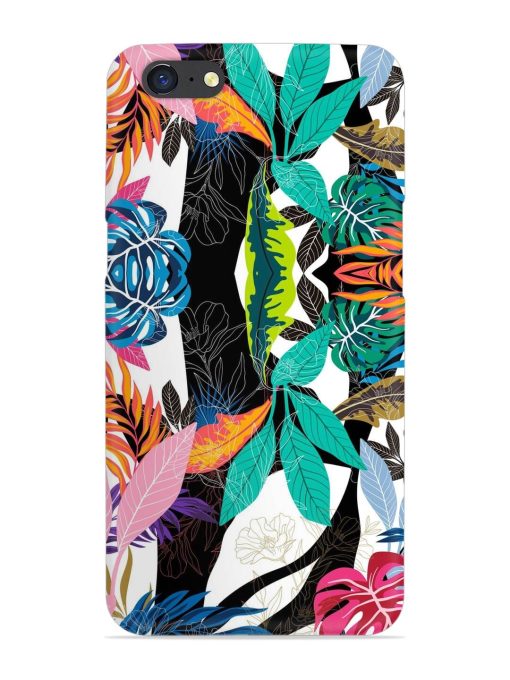 Floral Pattern Bright Snap Case for Oppo A71