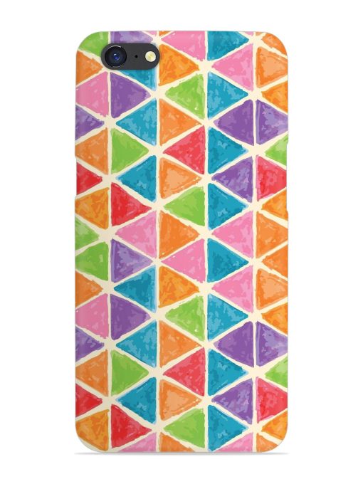 Seamless Colorful Isometric Snap Case for Oppo A71 Zapvi