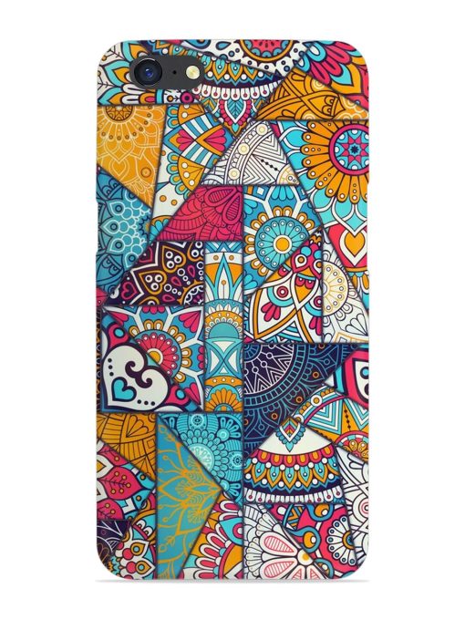 Patchwork Pattern Vintage Snap Case for Oppo A71 Zapvi