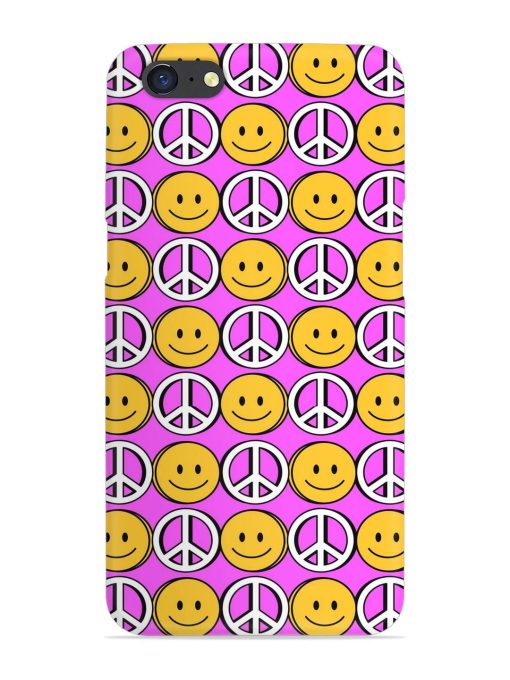 Smiley Face Peace Snap Case for Oppo A71 Zapvi