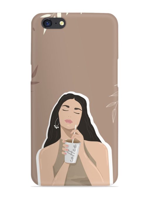 Girl With Coffee Snap Case for Oppo A71