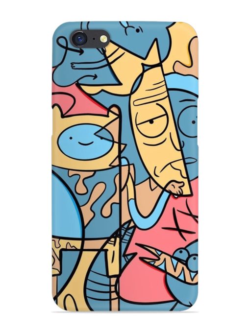 Silly Face Doodle Snap Case for Oppo A71 Zapvi