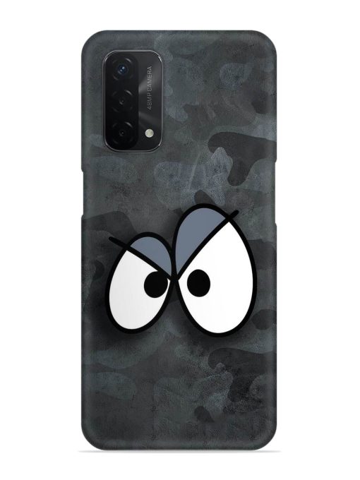 Big Eyes Night Mode Snap Case for Oppo A74 (5G) Zapvi