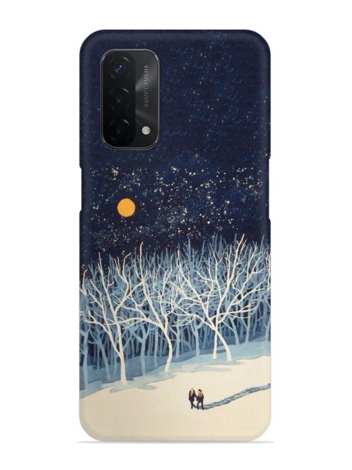 Full Moon Snowshoe Tour Snap Case for Oppo A74 (5G) Zapvi