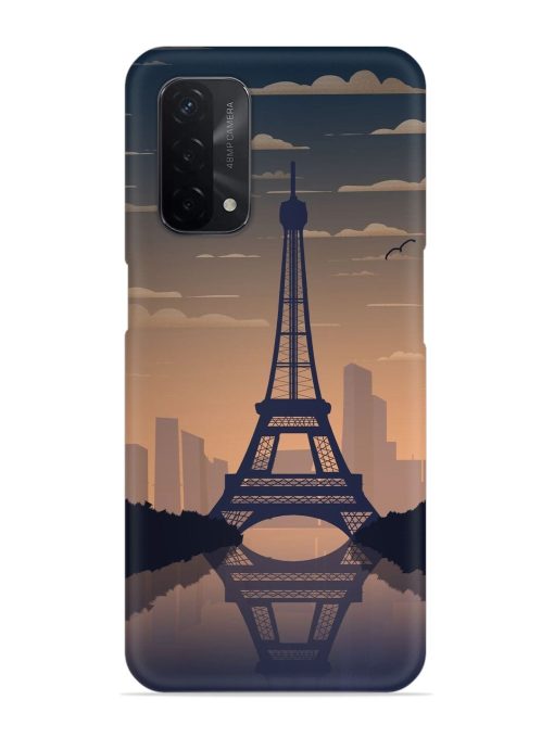 France Paris Eiffel Tower Gradient Snap Case for Oppo A74 (5G) Zapvi