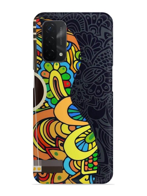 Guitar Vector Art Snap Case for Oppo A74 (5G) Zapvi