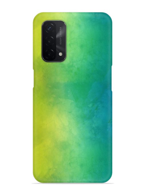 Yellow Green Gradient Snap Case for Oppo A74 (5G) Zapvi