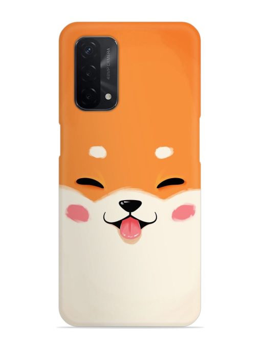 Happy Cat Art Snap Case for Oppo A74 (5G) Zapvi